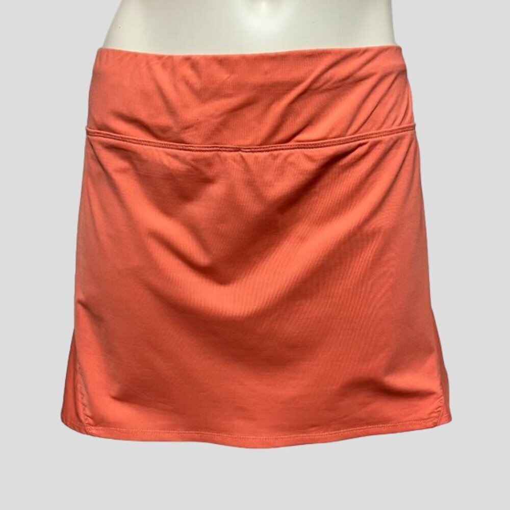 Lija Orange Athletic Golf, Running, Tennis Skort Skirt